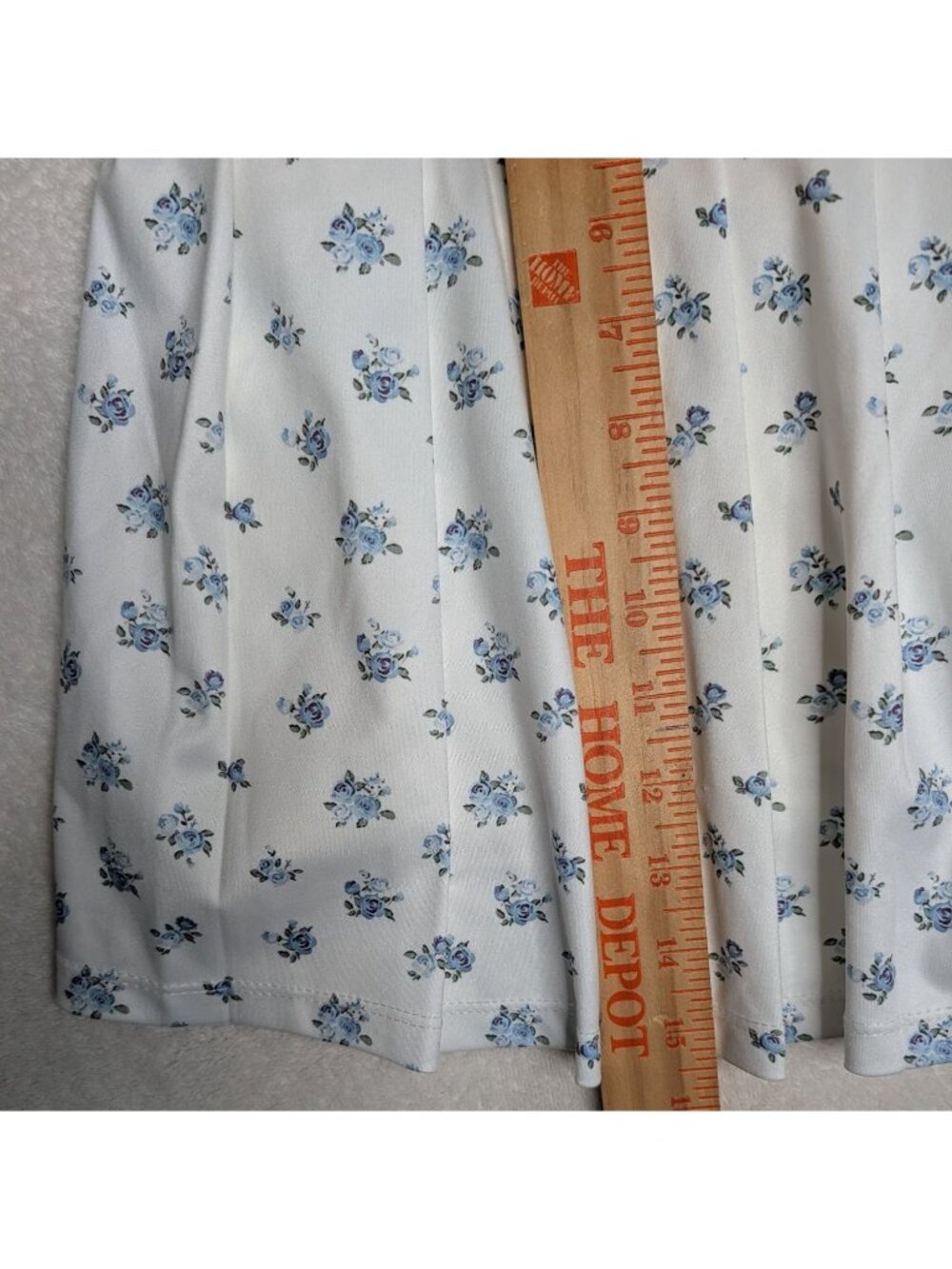 Young & Chic Crop Tank Top & Skirt Set XL Blue & White Tennis Pickleball - Picture 10 of 16